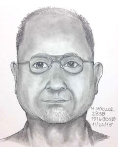 Sheriff's Department's sketch of suspect.