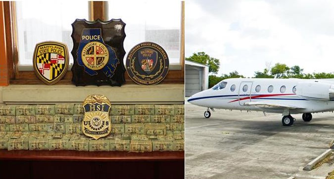 ICE Seizes $1.03M Suspected Drug Money, Private Plane From Baltimore Airport
