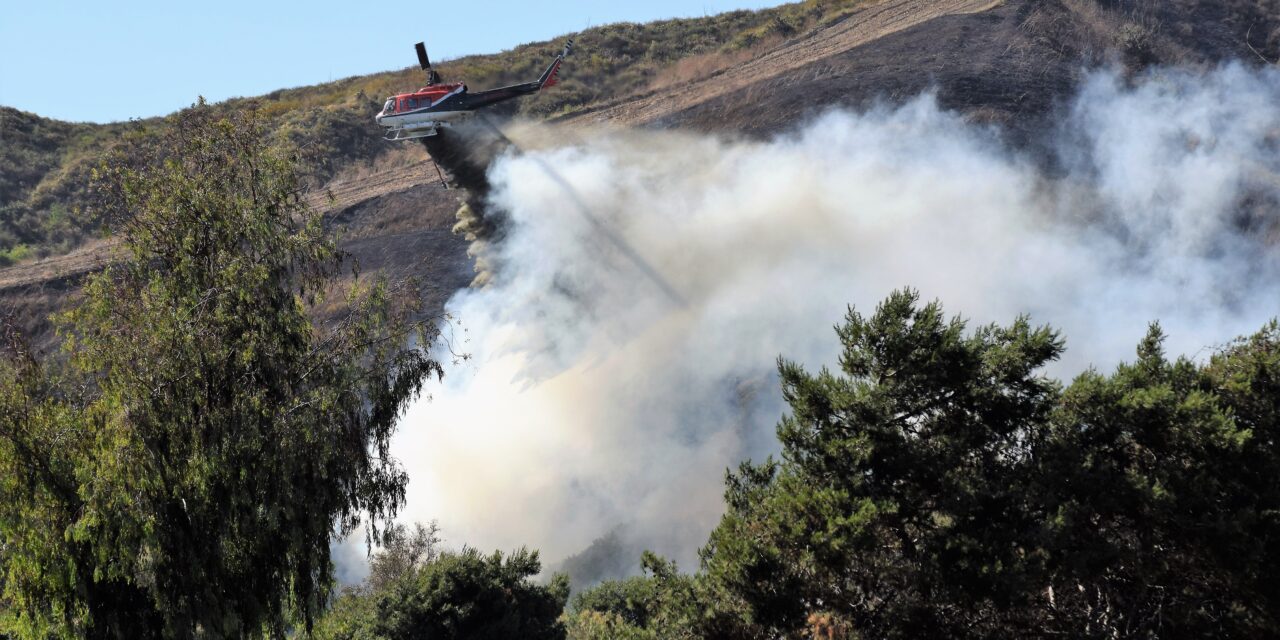 Firefighters Battle Brush Fire Near Camp Pendleton, Oceanside Area