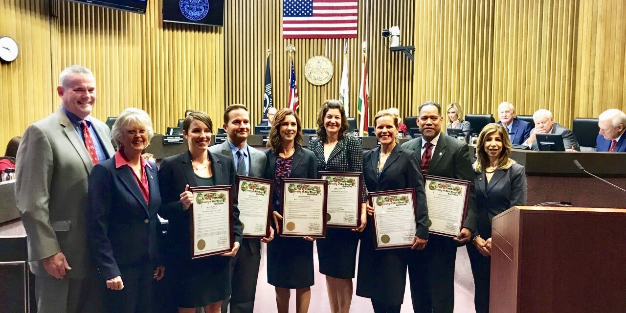 County Board Of Supervisors Honor Deputy District Attorneys