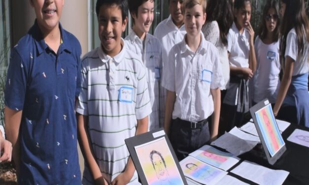 High Tech Middle School Students Tell Stories Of Cancer Survivors Through Art