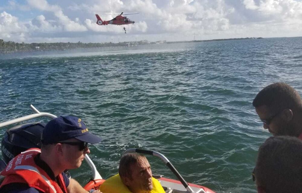 Coast Guard Rescues Man North Of Islamorada