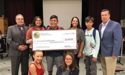 Barona Tribe Awards Tierra Del Sol Middle School An Education Grant