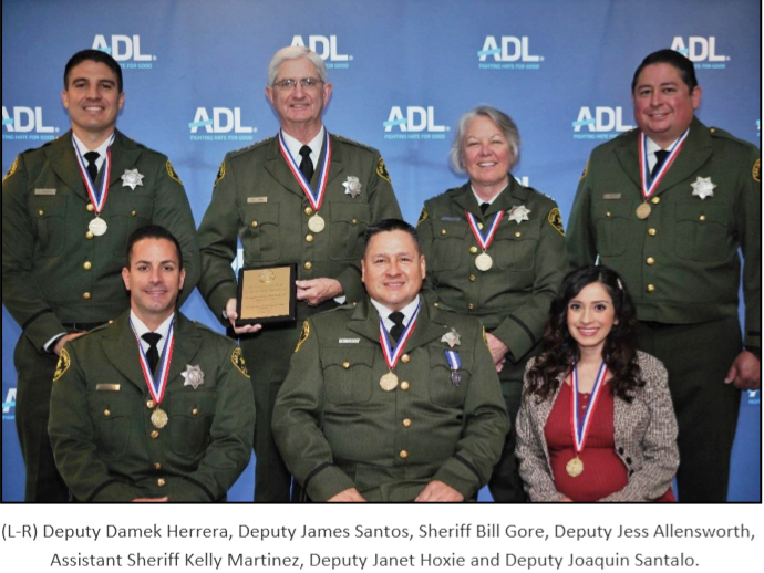 Deputies honored by Anti-Defamation League for Poway synagogue shooting response