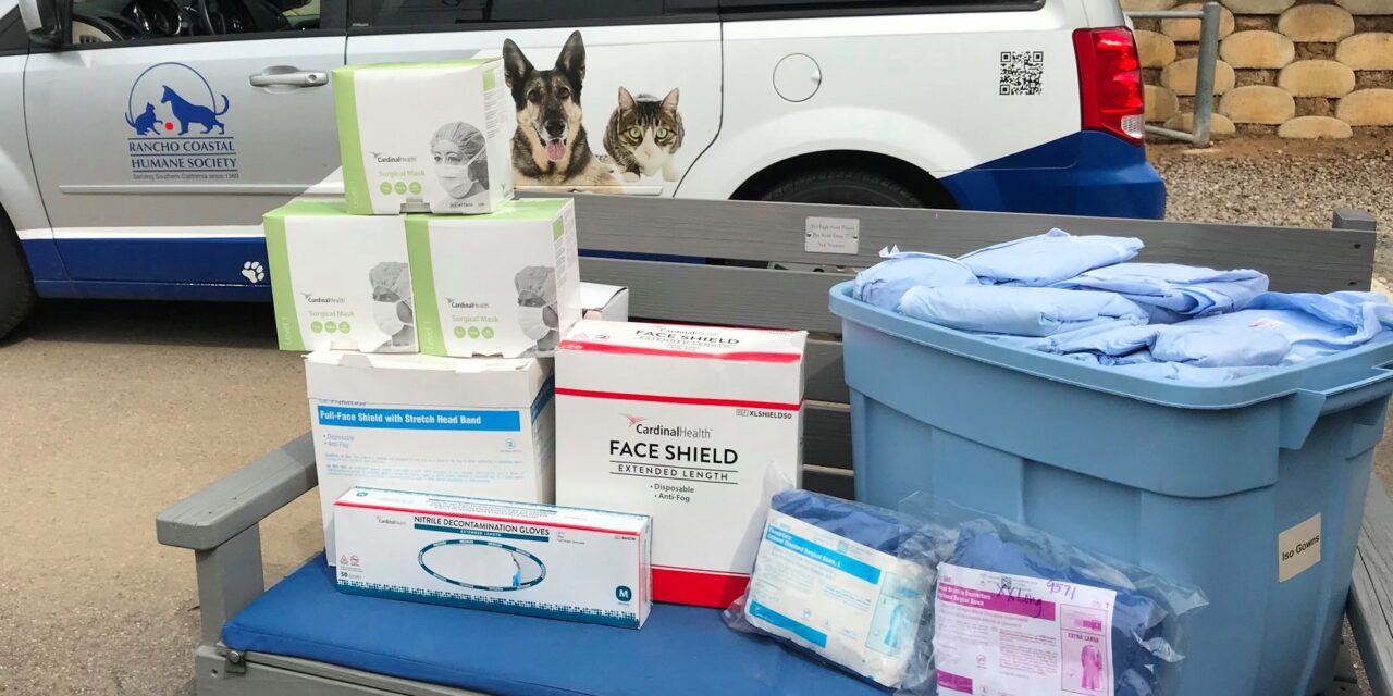 Rancho Coastal Humane Society donates medical supplies to Scripps Hospital