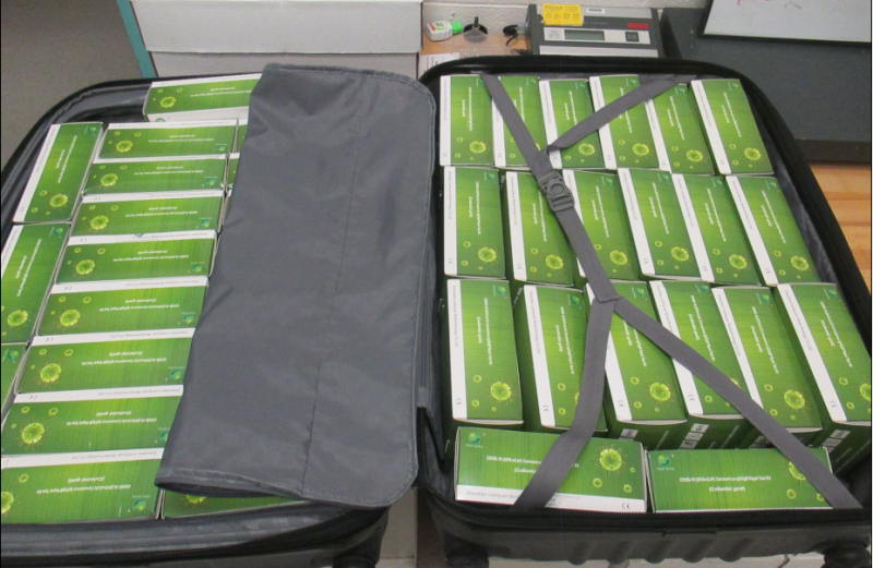 Federal authorities seize 1,000 counterfeit COVID-19 test kits