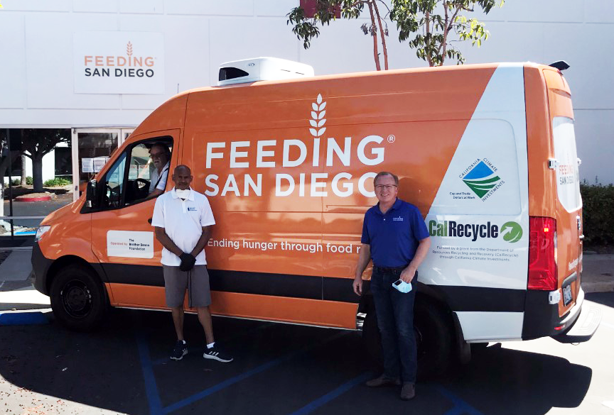 Feeding San Diego awards food rescue van to Brother Benno