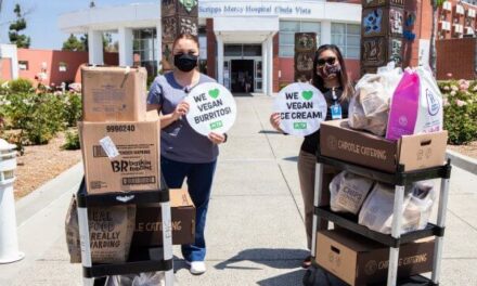 PETA Latino donate vegan meals to local hospital workers