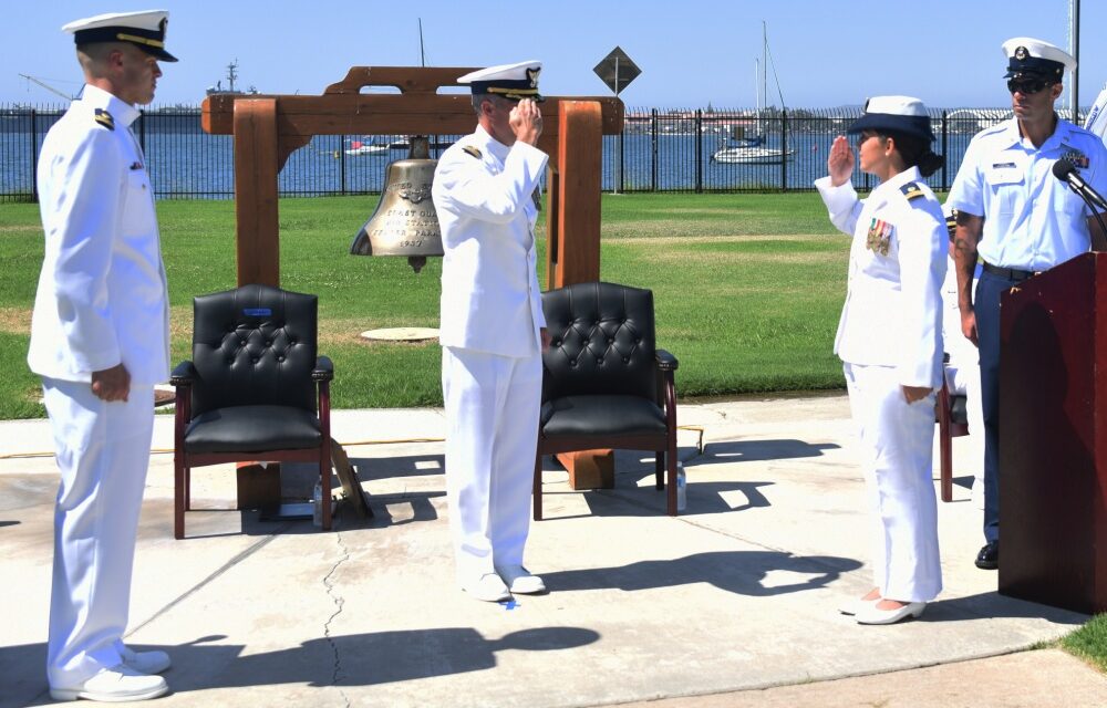 Coast Guard Cutter Haddock holds change of command ceremony in San Diego