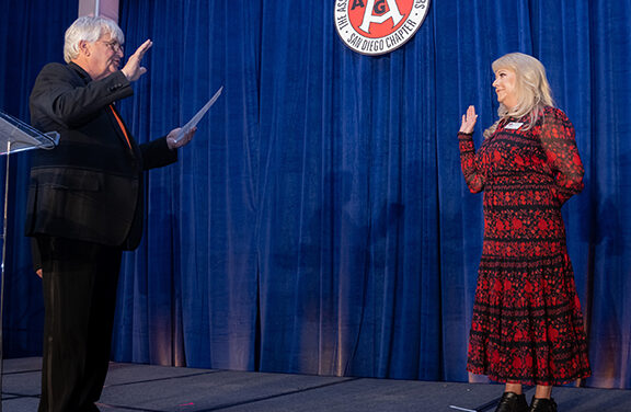 Associated General Contractors of America San Diego installs new president, 22 officers and board members