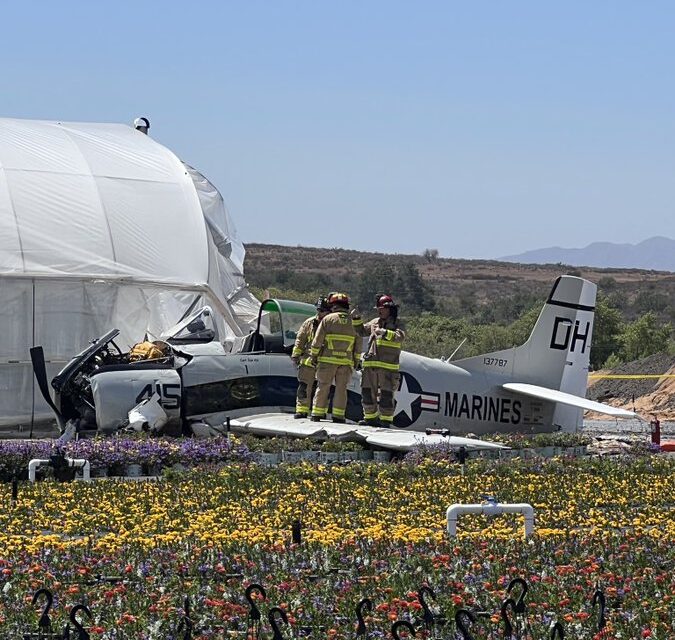 Small plane crash in Fallbrook kills passenger, seriously injures pilot