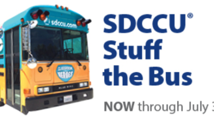 San Diego County Credit Union’s Stuff the Bus raises funds for school supplies for homeless students