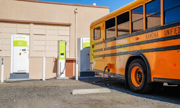 Ramona Unified School District, Blue Bird and Nuvve unveil 8 new V2G-enabled, electric school buses