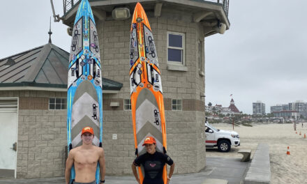Surf paddle board relay raises skin cancer awareness