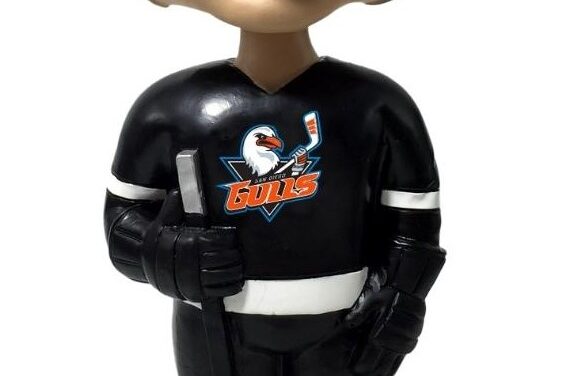 San Diego Gulls Vintage AHL bobblehead unveiled