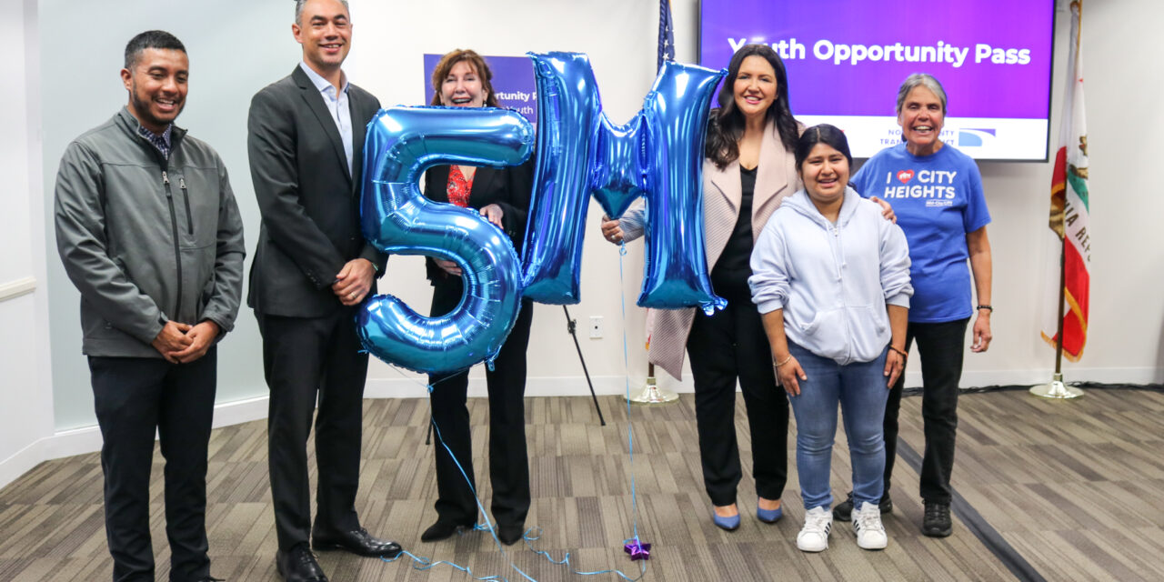 SANDAG Youth Opportunity Pass hits milestone with 5 million rides
