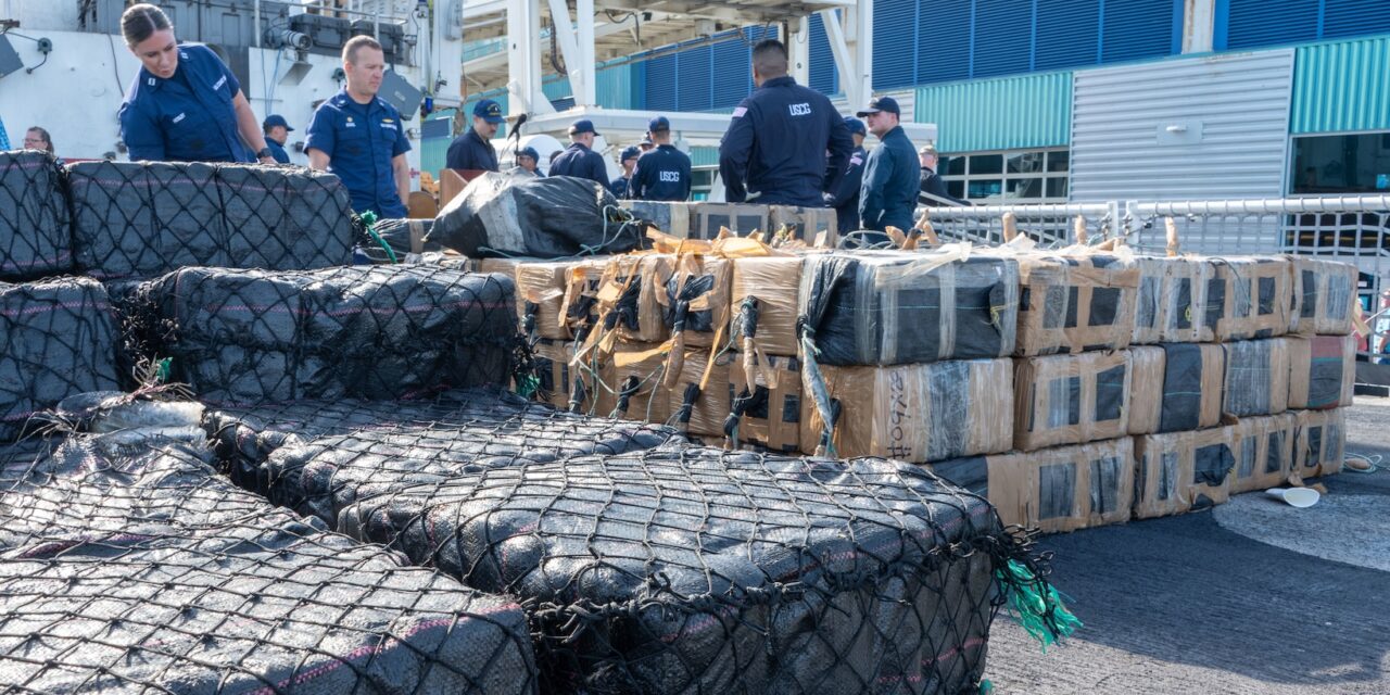 Coast Guard offloads around $158 million worth of narcotics