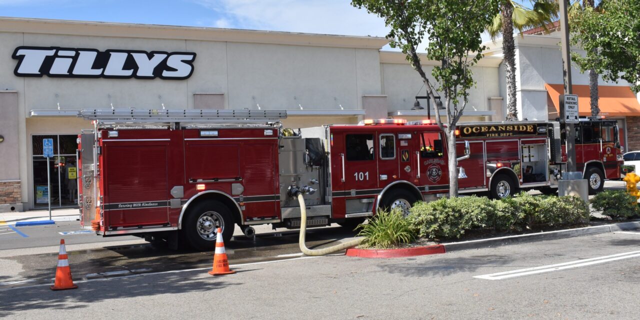Electrical fire causes power outages at multiple stores at shopping center