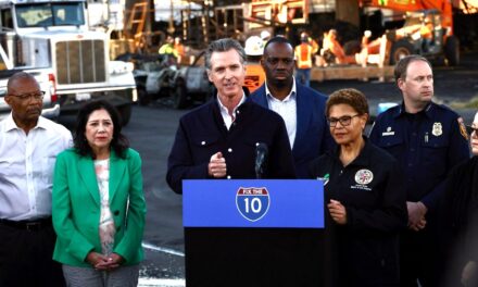 Gov. Newsom highlights efforts to repair I-10 LA freeway