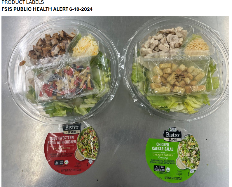 USDA alerts misbranding, allergens in Southwestern Chicken Salad Bow