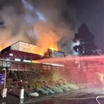 Two-alarm fire destroys former In Cahoots Bar in Mission Valley