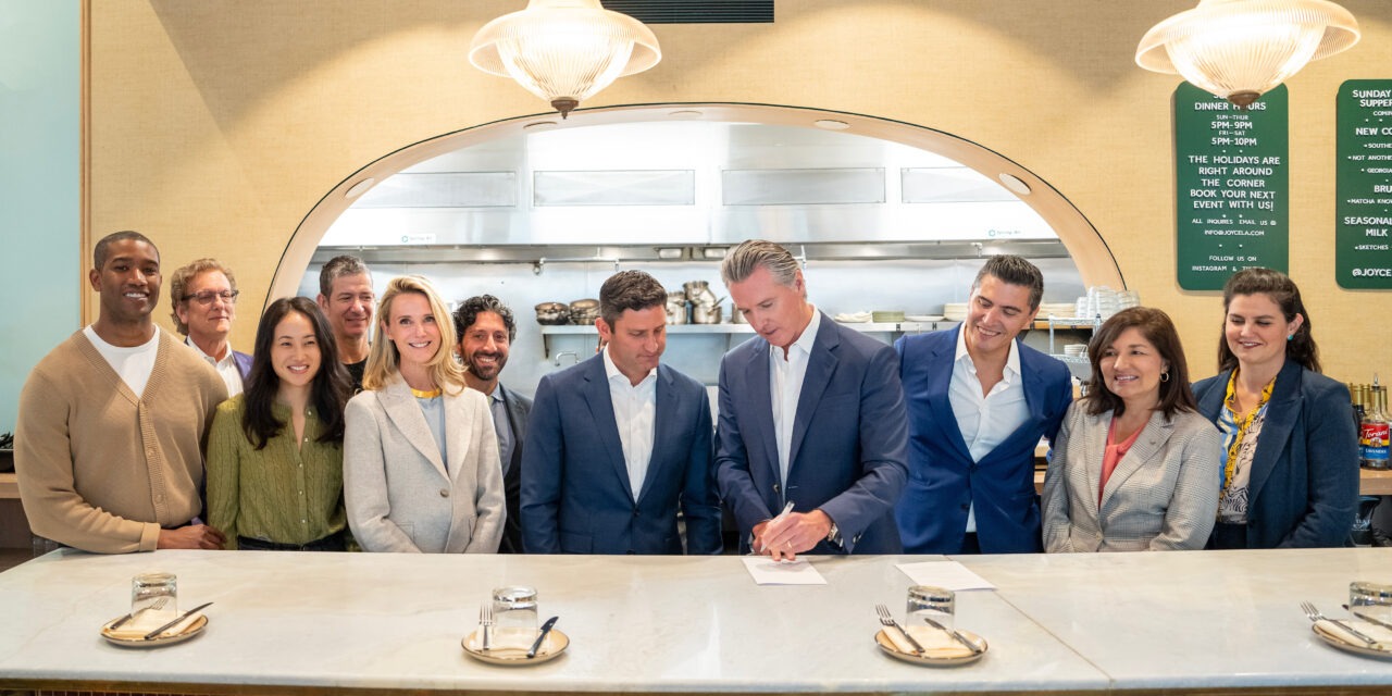 Gov. Newsom signs laws to support California restaurants