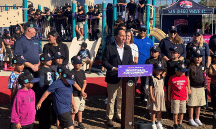 San Diego and Wave FC celebrate playground resurfacing project