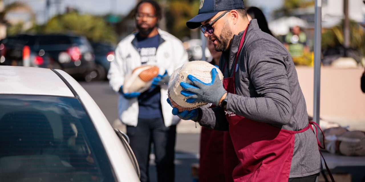 Sycuan, San Diego FC, school district distribute free turkeys to families