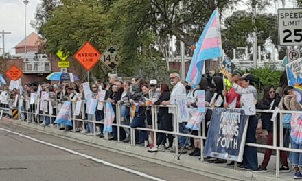 Protesters rally against Rady Children’s Hospital gender-affirming ban