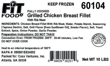Suzanna’s Kitchen recalls Ready-To-Eat Grilled Chicken