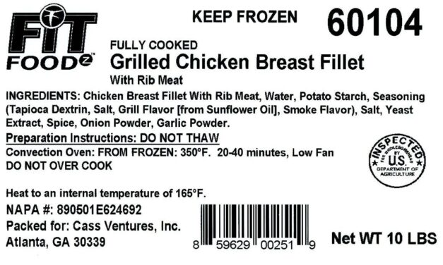 Suzanna’s Kitchen recalls Ready-To-Eat Grilled Chicken