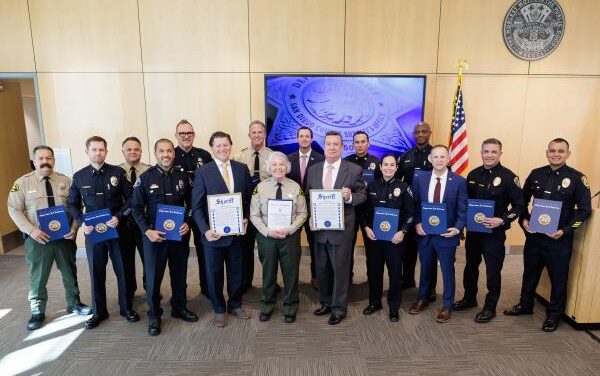 Sheriff’s Office honors Sup. Anderson, Sen. Leader Jones for combating fentanyl
