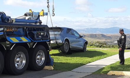 Three people rescued after vehicle plunges down hillside