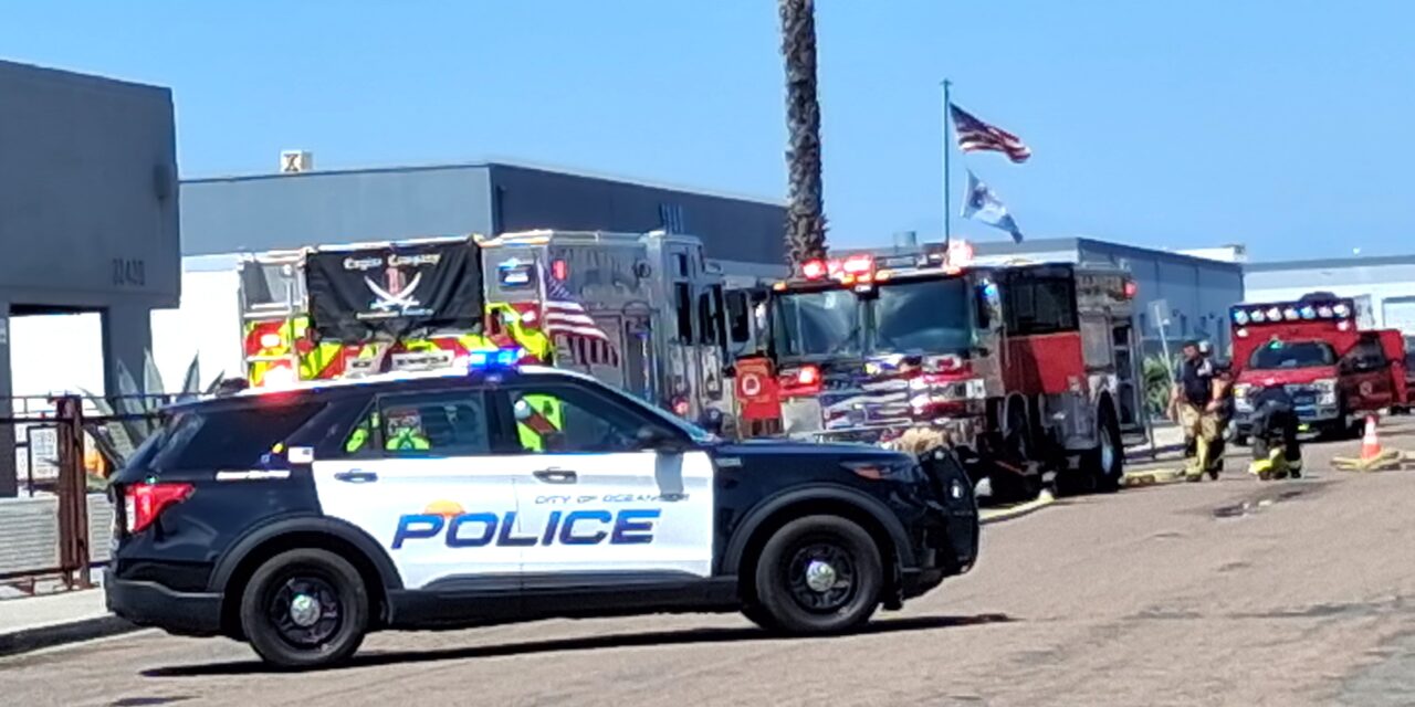 Firefighters contain Oceanside storage yard fire at commercial property