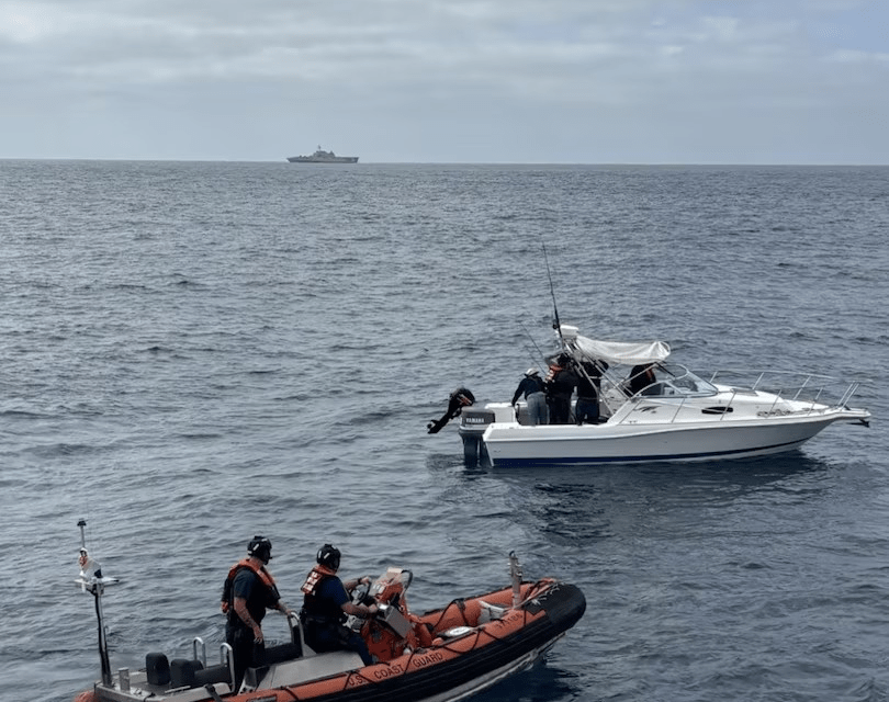 Coast Guard intercepted 10 migrants on vessel near San Clemente Island