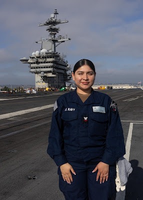 San Diego native serves aboard one of the world’s largest warships