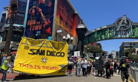 Local activists hold anti-ICE procession at San Diego Comic-Con