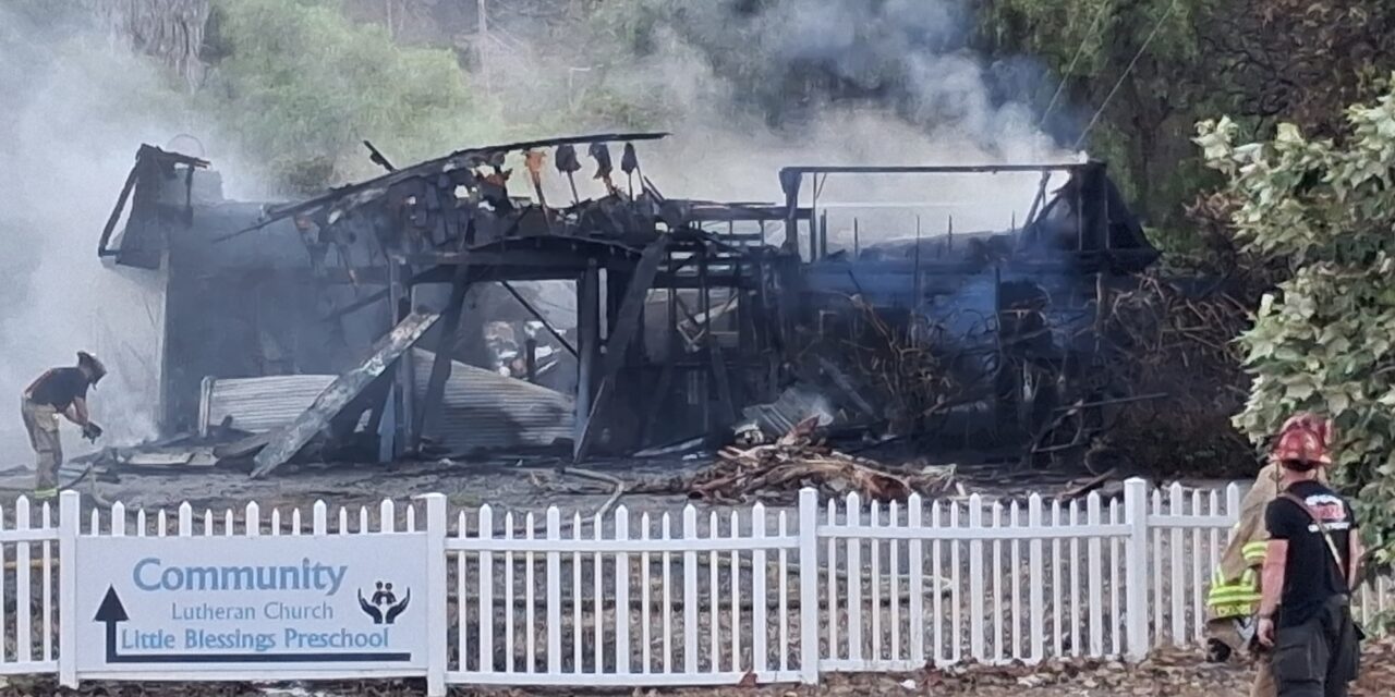 Firefighters battle structure fire at Oceanside church
