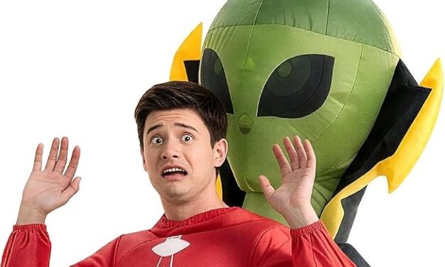 Inflatable alien costume offers attention-grabbing Halloween look