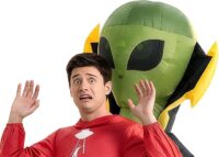 Inflatable alien costume offers attention-grabbing Halloween look